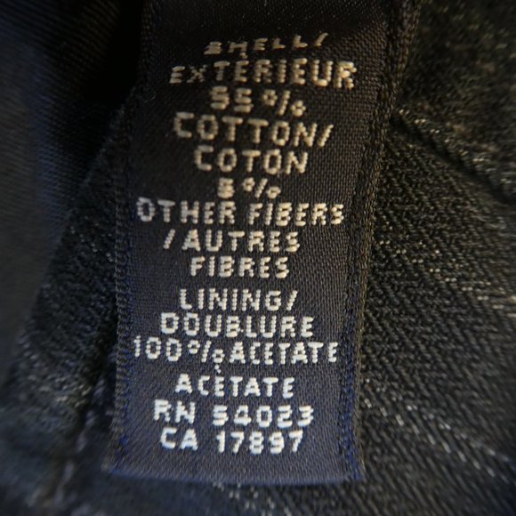 Banana Republic Pinstriped Jacket Elbow Patches Pockets Full Zip Safari Travel S - Picture 7 of 8